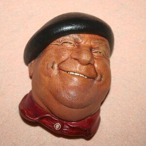 Vintage Pierre Bosson Mask Head Character Pancho Chalkware Wall …